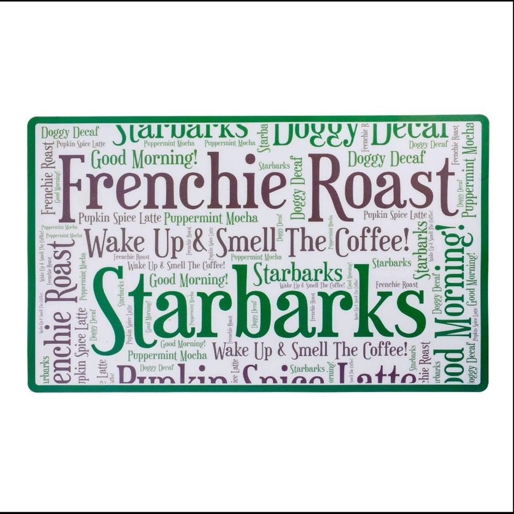 NEW Starbarks Frenchie Roast Dog Food Mat